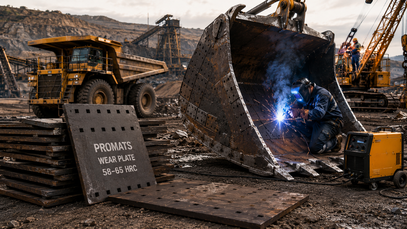 Open-pit mining and cement operations